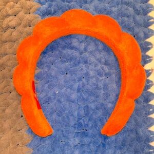 Byoma Orange Scalloped Spa Headband